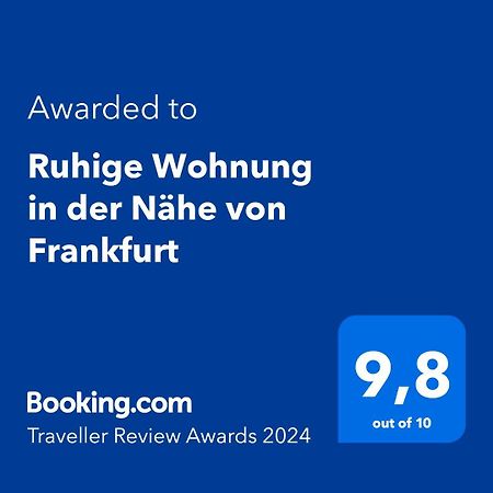 Ruhige Wohnung In Der Naehe Von Frankfurt Kelkheim Extérieur photo